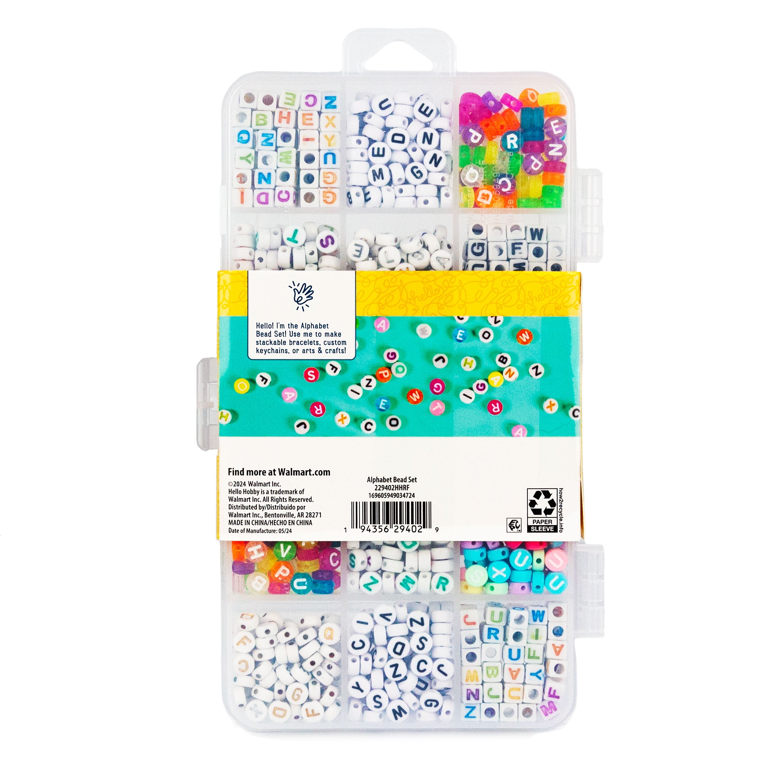 Hello Hobby Alphabet Bead Set