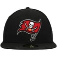 thumbnail image 2 of Men's New Era Black Tampa Bay Buccaneers Omaha 59FIFTY Fitted Hat, 2 of 6