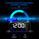 thumbnail image 2 of Reloj despertador con proyección, reloj digital con proyector giratorio de 180° y regulador de brillo infinito y voz blanca, 2 of 7
