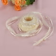 thumbnail image 3 of Cinta de cuentas, hilo de perlas, cinta de satén y organza para bodas, invierno, Navidad, adornos de copos de nieve, manualidades decorativas (beige), 3 of 7