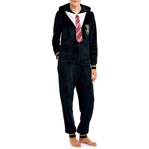 Harry Potter Women's Gryffindor House Uniform One Piece Union Suit, Medium