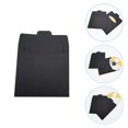 thumbnail image 1 of OUNONA 100pcs Kraft CD Sleeve Black Envelopes for Multifunctional Design General Users, 1 of 8