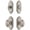 Satin Nickel, variant on Grandeur 826489 Arc Solid Brass Single Cylinder Keyed Entry Knobset And Deadbolt Combo