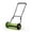 Green | 14 inches, variant on 16" Push Reel Lawn Mower, 5-Blade Manual Walk-Behind Lawn Mower with Adjustable Cutting Height, Compact Push Mower for Small Yards, Orange