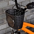 thumbnail image 3 of 2X Kids Bicycle Basket, Children Plastic Front Handlebar Bike Basket for Storage, Black, 3 of 7