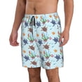 thumbnail image 2 of Balery Turtle Traje de Baño Estilo Hawaiano para Hombre, Shorts de Secado Rápido con Bolsillos-XX-Large, 2 of 6