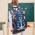 thumbnail image 7 of FORMRS School Backpack 17" Student Travel Bag with Laptop Compartment, Blue Anchor, 7 of 7