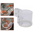 thumbnail image 4 of 1 anillo de alimentación de acrílico transparente para pecera, taza flotante transparente con gancho., 4 of 9