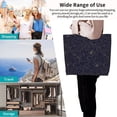 thumbnail image 4 of Yiaed Copper-Gold Gloss Outline Peony Print Handbag for Women Tote Purse Shoulder Bag Large Fashion Hobo Purse Handbag Shopping Tote, 4 of 5