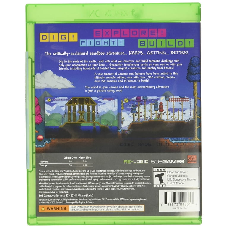 505 Games, Terraria Video Game, Xbox One 812872018317, New Teen