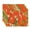 Orange, variant on Simply Daisy's Sunset Tulip 18x14 inch Blue Floral Print Placemat (Set of Four)