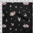 thumbnail image 4 of oneOone Polyester Spandex Black Fabric Florals Sewing Material Print Fabric By The Yard 56 Inch Wide, 4 of 6