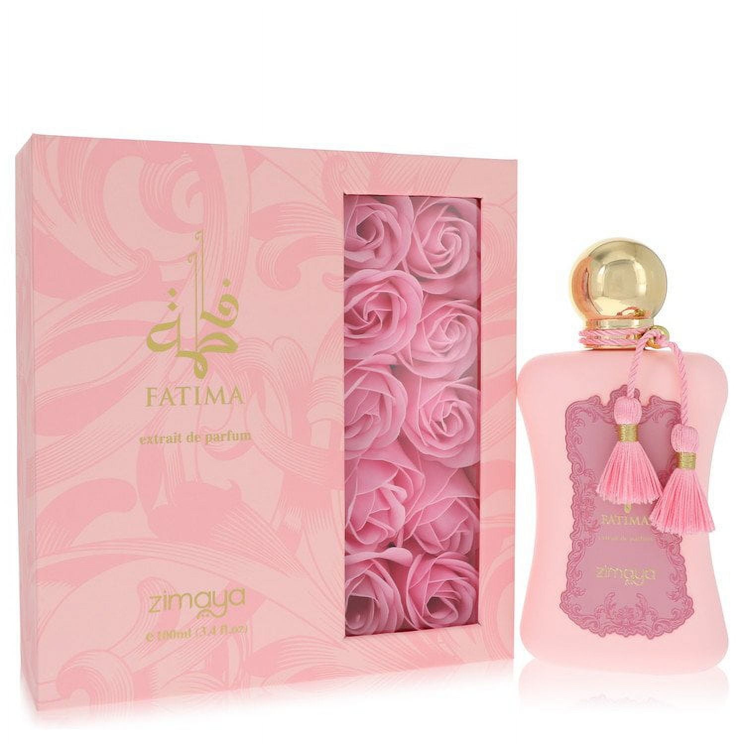 Zimaya Fatima EDP Spray 3.4 oz, Rhubarb, Rose, Vetiver, Long
