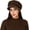 Coffee, variant on Women Winter Newsboy Cap Retro Plush Painter Hat Thick Warm Octagonal Hat Fuzzy Visor Beret Cabbie Cap