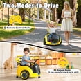 thumbnail image 4 of East doll 12V Electric Ride on Toy, Push Car for Toddler with Remote Control, 360°Spin, 5-Point Safety Belt, 1.3-2.5MPH, Music, Horn, Kids Ride On Toy Ages 1-3, Yellow, 4 of 9