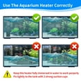 thumbnail image 3 of Aquarium Heater 1200W Fish Tank Heater,59℉-93℉ Submersible Intelligence Aquarium Heater with Over-Temperature Dry Burning Protection 1200W to 155-265 Gallon, 3 of 6