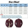 thumbnail image 3 of Ketyyh-chn99 Flannel Shirt for Men Button Down Regular Fit Long Sleeve Plaid Flannel Casual Shirts Red,L, 3 of 4