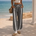 thumbnail image 5 of Womens Leopard Baggy Wide Leg Track Pants Elastic Waist Y2K Sweatpants, 5 of 5