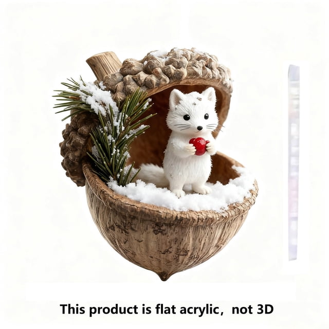 10cm Forest Animals Decoration Christmas Tree Pendant Holiday Gift