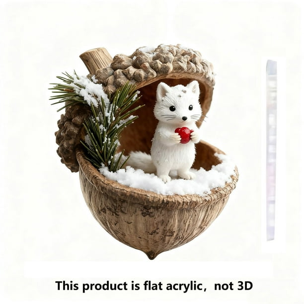 10cm Forest Animals Decoration Christmas Tree Pendant Holiday Gift