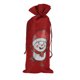 thumbnail image 3 of Bolsa de vino con cordón Bolsa de vino portátil de arpillera con patrón de pintura de diamantes de imitación Bolsas de regalo de vino de arpillera duraderas AA862, 3 of 10