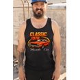 thumbnail image 4 of Vintage Classic 1970 Muscle Car Men's Tank Top American Power Legendary V8 Performance, 4 of 7