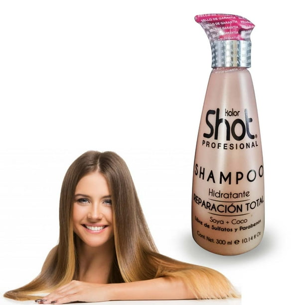 Shampoo Reparación Total Soya Y Coco Kolor Shot Puntas Sanas Kolor Shot 250 ml