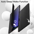 thumbnail image 5 of JETech Case for Samsung Galaxy Tab S9 Plus 12.4 Inch with S Pen Holder, Soft TPU Tri-Fold Stand Protective Tablet Cover, Support S Pen Charging, Auto Wake/Sleep (Graphite Black), 5 of 6