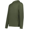 thumbnail image 2 of Holloway B23964646 Eco Revive Youth Ventura Soft Knit Hoodie, Olive - Extra Large, 2 of 2