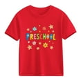 thumbnail image 2 of Afuyipoi Boys Girls T-Shirt, Cotton Short Sleeve Graphic School Season Cute Print Top Red 9 Years, 2 of 6
