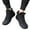 Black, variant on Rewenti Oversized Hiking Men's High Top Cotton Hiking Tourism Shoes Plush Warm Snow Boots Black 10(46)