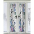 thumbnail image 2 of Spring Flowers Blackout Curtains, French Door Curtains for Door Window, Watercolor Floral Butterflies Botanical Privacy Drapery for Patio/Sidelight Doors, 1 Panel with Tieback, 25 x 72 Inches, 2 of 6