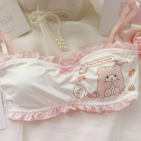 Kuromi Sanrio Cinnamoroll Anime Kawaii Underwear Cute Cartoon New Girl Lace Bra Sweet Bowknot Underwear Comfortable Lingerie Set