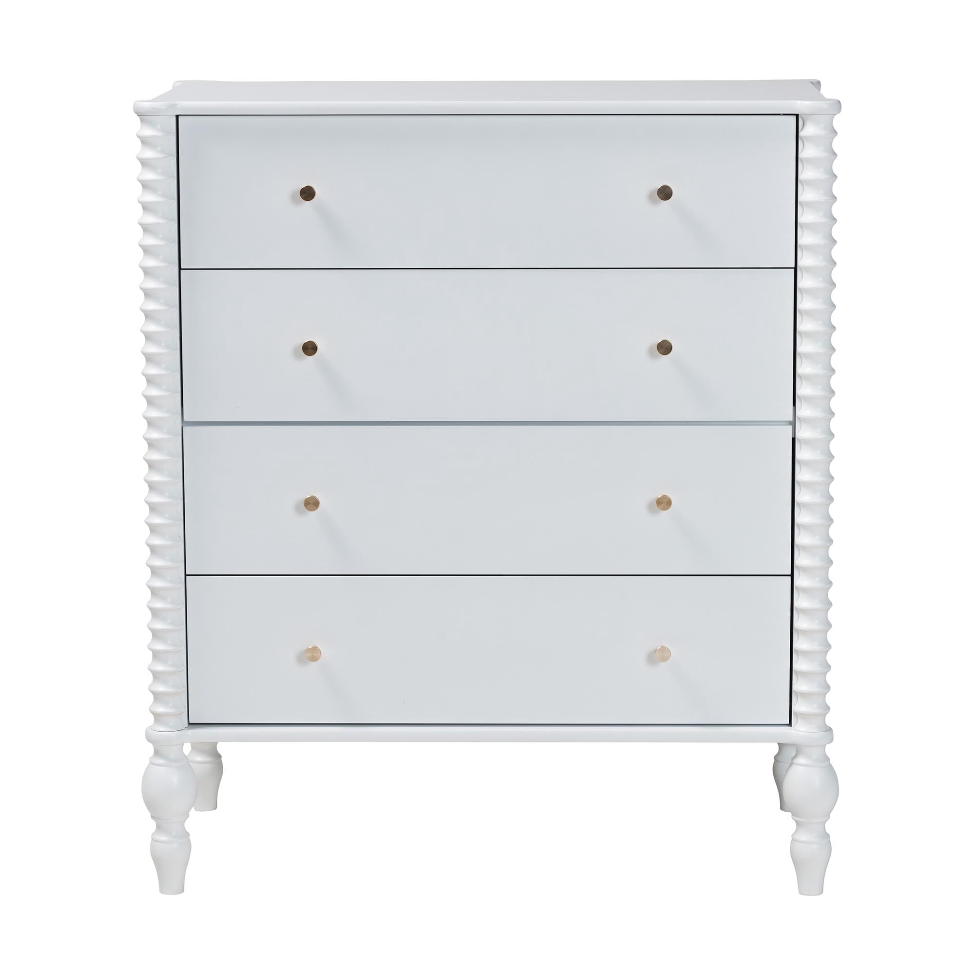 Baxton Studio Callison Farmhouse Chest, 4-Drawer, White