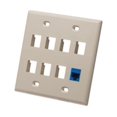 thumbnail image 3 of IC107FD8IV - 8 Port Face Ivory, 2-Gang, 3 of 3