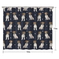 thumbnail image 5 of Jack Russell Terrier Shower Curtain 84"x72" ,Bathroom Decorative Shower Curtains Set with 12 Hooks,Modern Waterproof Washable Shower Curtain, 5 of 6