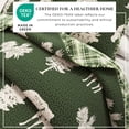 thumbnail image 3 of Great Bay Home Rustic Lodge Reversible Reversible Quilt Set With Shams (Full / Queen, Rio Ridge - Forest Green), 3 of 6