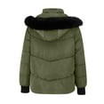 thumbnail image 5 of Niaviben Puffer Jacket Womens with Hood Cropped Puffer Jacket Women Quilted Jackets for Women Jacket Jackets Women Ladies Winter Coats Ladies Jackets Green M, 5 of 9