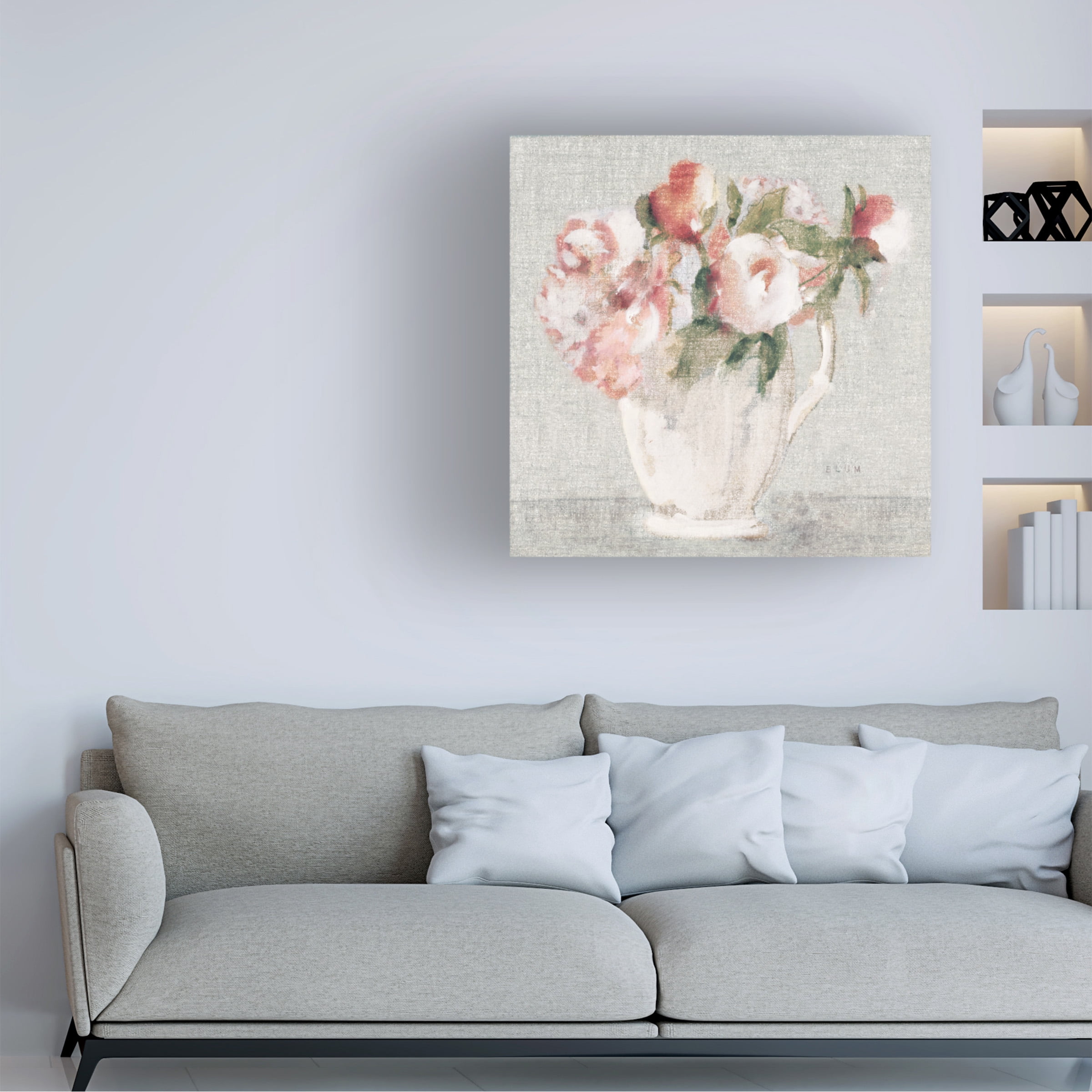 Cheri Blum 'Cottage Bouquet III Light' Canvas Art