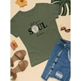 thumbnail image 3 of Lets Your Soul Shine Daisy T-Shirt Women -Image by Shutterstock, Female 5X-Large, 3 of 4