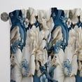 thumbnail image 2 of Designart "Breezy Coastal Paisleys III" Paisley Room Darkening Curtain Single Panel, 2 of 6