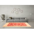 thumbnail image 3 of Ahgly Company Indoor Rectangle Abstract Orange Modern Area Rugs, 8' x 10', 3 of 4