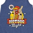 thumbnail image 3 of Instant Message - Ten Cent Hotdog Night Graphic Sleeveless Aline Dress, 3 of 6
