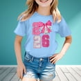 thumbnail image 2 of XUELUO Big Girls T-Shirts Sequin Number 2026 Crew Neck Short Sleeve Tshirts Glittery Disco Playful Party Summer Kid Cute Tops, 2 of 4