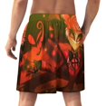 thumbnail image 2 of Alastor Hazbin Hotel Men's Pajama Pants Sleepwear Lounge Shorts Bottoms Summer Daily Cozy Soft Ice Silk Pajama Shorts Lightweight Home Beach Shorts, 2 of 8