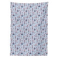 thumbnail image 3 of Ambesonne Lighthouse Tablecloth Rectangular Table Cover, Ocean and Waves, 60"x84", Pale Blue Red White, 3 of 4