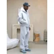 thumbnail image 5 of Sudadera de forro polar de color liso para hombre y mujer, pantalones de chándal de dos piezas estilo hip hop góticos Y2K, estilo americano, 5 of 5