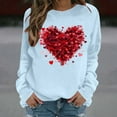 thumbnail image 6 of FDGIU Women's Valentine's Day Sweatshirt - Cute Red Graphic Pullover, Warm & Soft Comfy Holiday Gift, 6 of 7