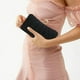 thumbnail image 3 of Cartera de mano con purpurina dorada para mujer, bolso de noche plisado para fiesta de bodas nupciales con anillo de diamantes de imitación, 3 of 6