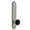 Satin Nickel, variant on Grandeur 853086 Arc Solid Brass Tall Plate Left Handed Privacy Door Knob Set - Brass